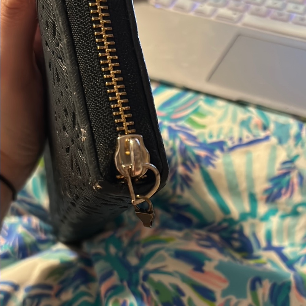 Kate Spade Black Floral Wallet - Picture 5 of 7